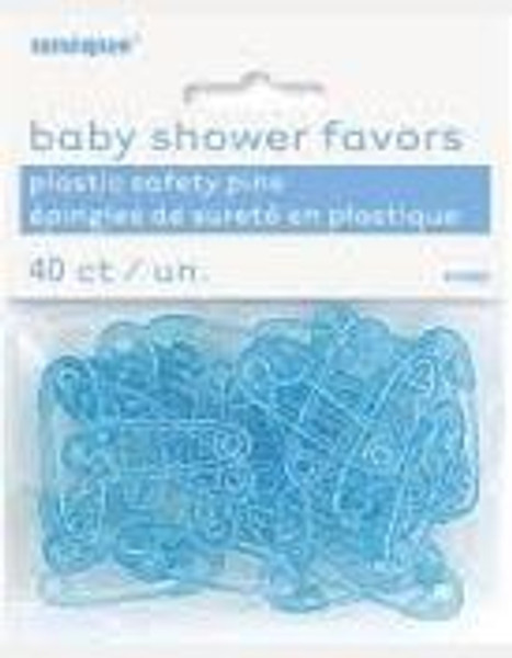 40 Baby Pins Blue
