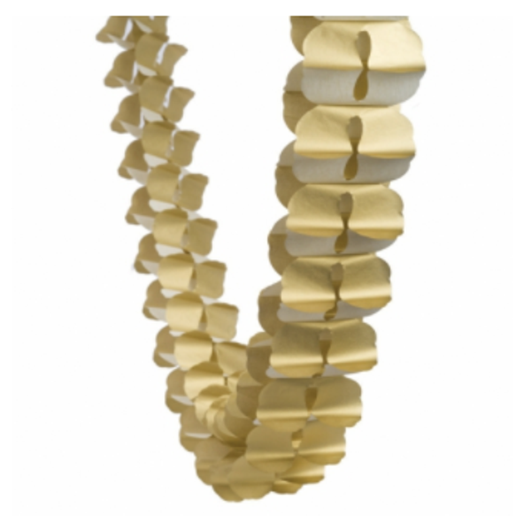Honeycomb Garland - Metallic Gold