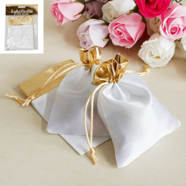 Gold Satin Bags