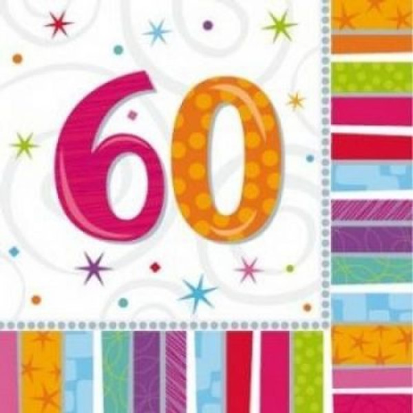 60th Radiant Birthday Luncheon Napkin