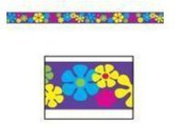 Retro Flowers Party Tape