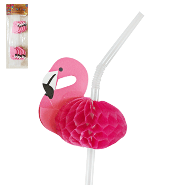 Flamingo Straws