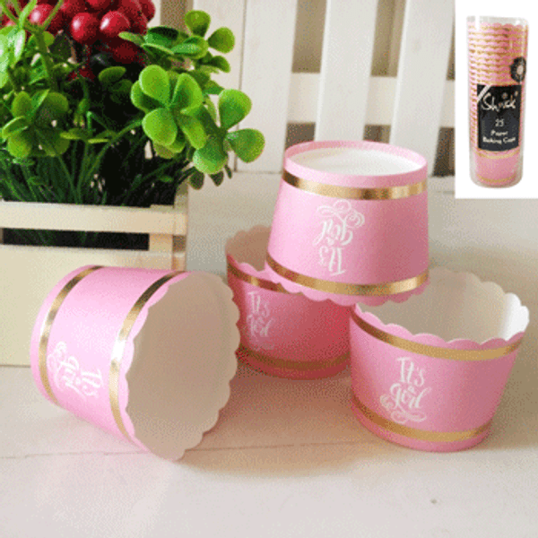 Baby Shower Baking Cups - Pink