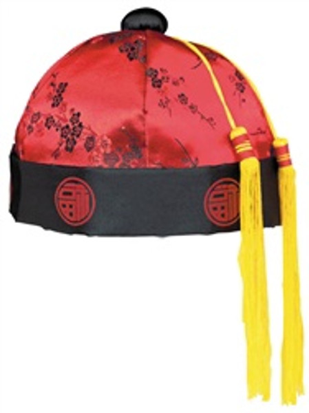 Red Mandarin Hat