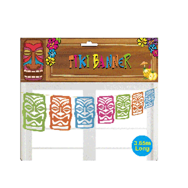 Tiki Bunting Banner
