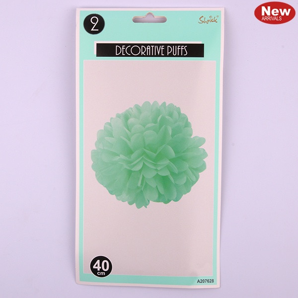 Puff Ball 40cm - Mint Green