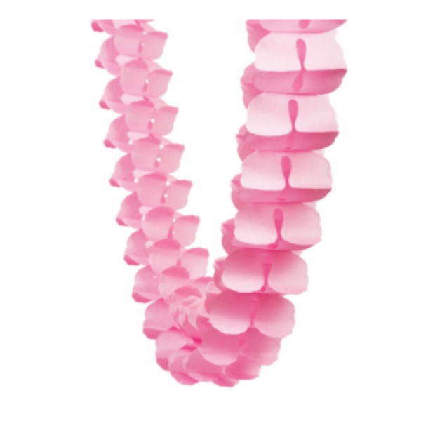 Honeycomb Garland - Classic Pink