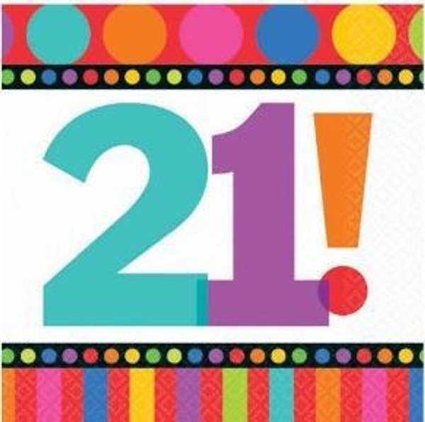 Napkin - 21st Birthday