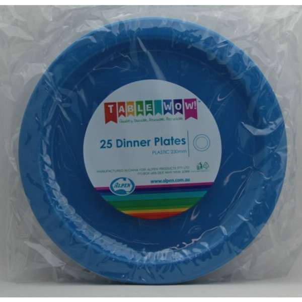 Plates Dinner Royal Blue