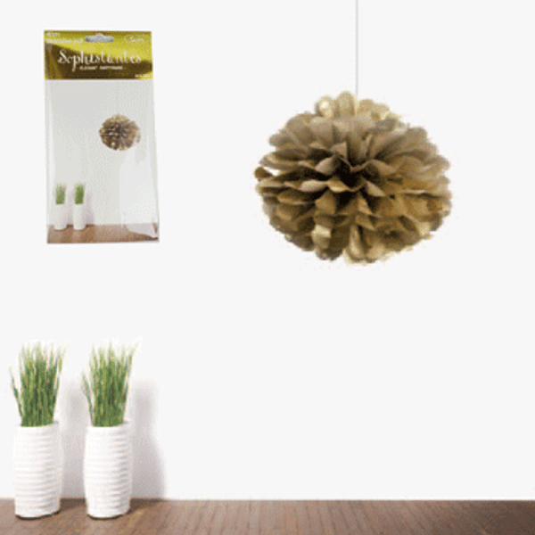 Puff Ball 40cm - Gold