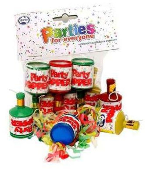 Party Poppers - Pack of 6