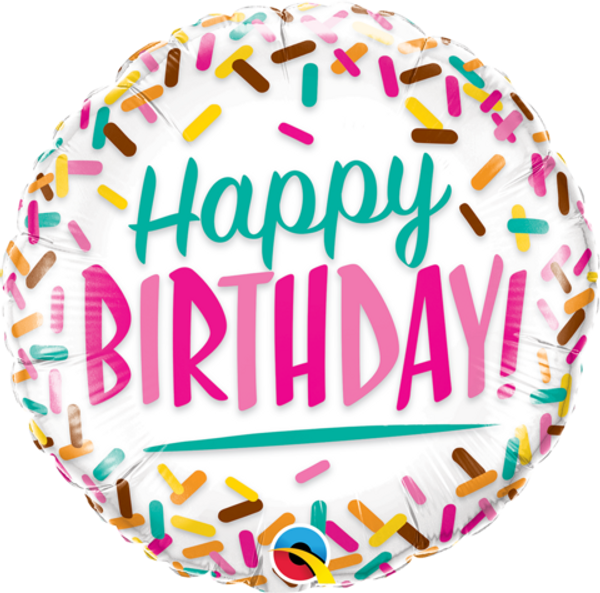 Birthday Sprinkles Foil Balloon