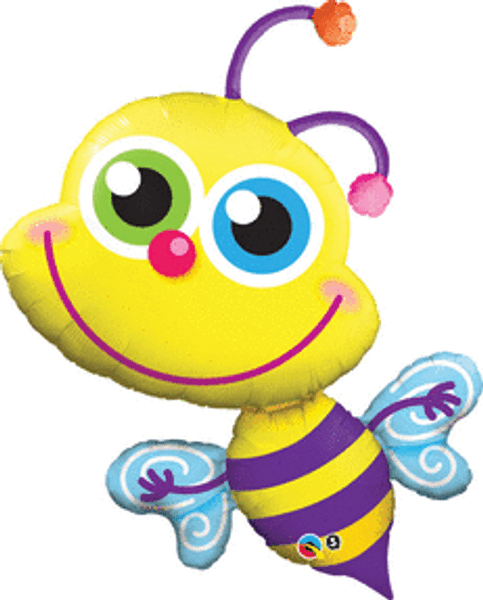 Beaming Bee Foil Shape Balloon