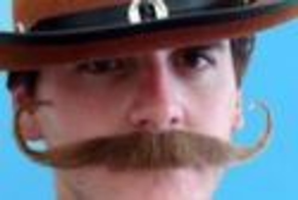 Brown Outlaw Moustache
