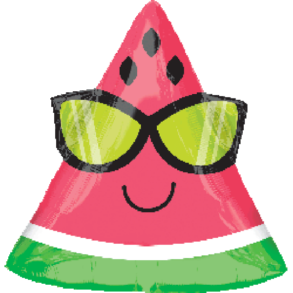 Fun In The Sun Watermelon Junior Shape Foil Balloon