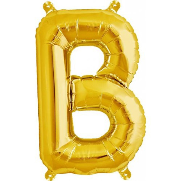 Gold 16inch Letter B Balloon