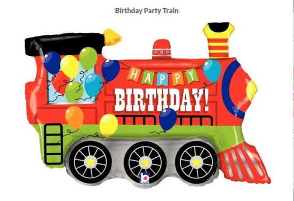 Birthday Party Train Supershape