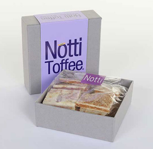 White Chocolate Toffee in recyclable box White Chocolate Toffee in recyclable box