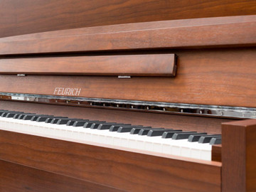 Feurich 123 Vienna Walnut Upright Piano