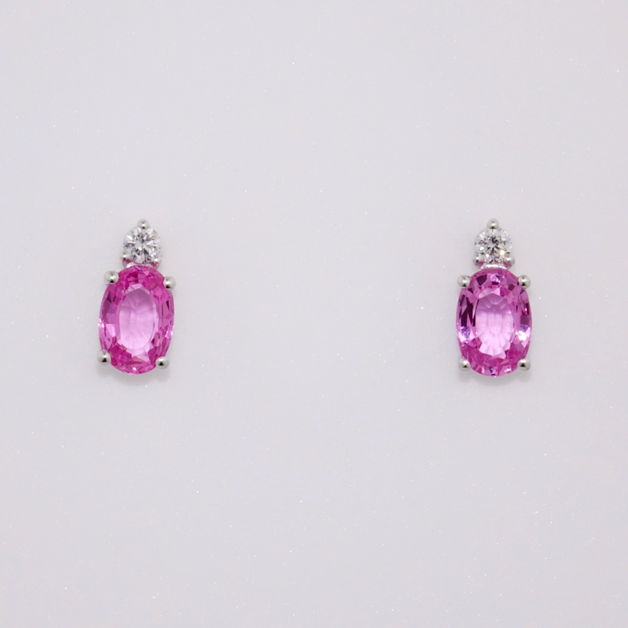 Pink Sapphire & Diamond Earrings ER11845