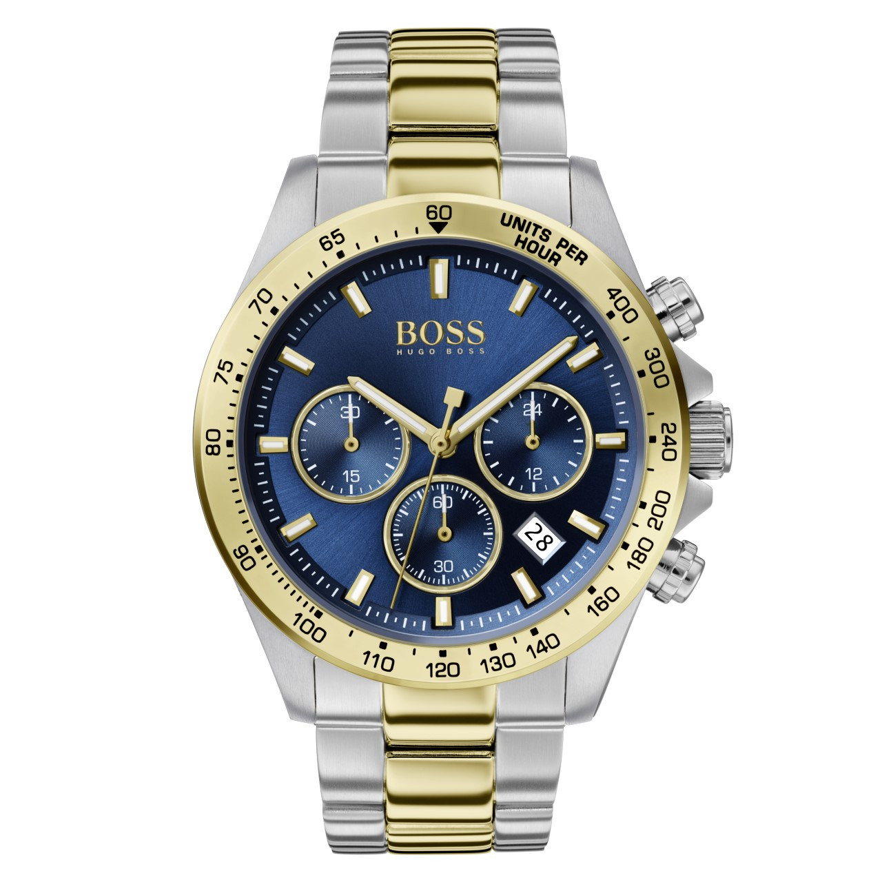 Gents BOSS Hero Two-Tone Bracelet Watch 1513767