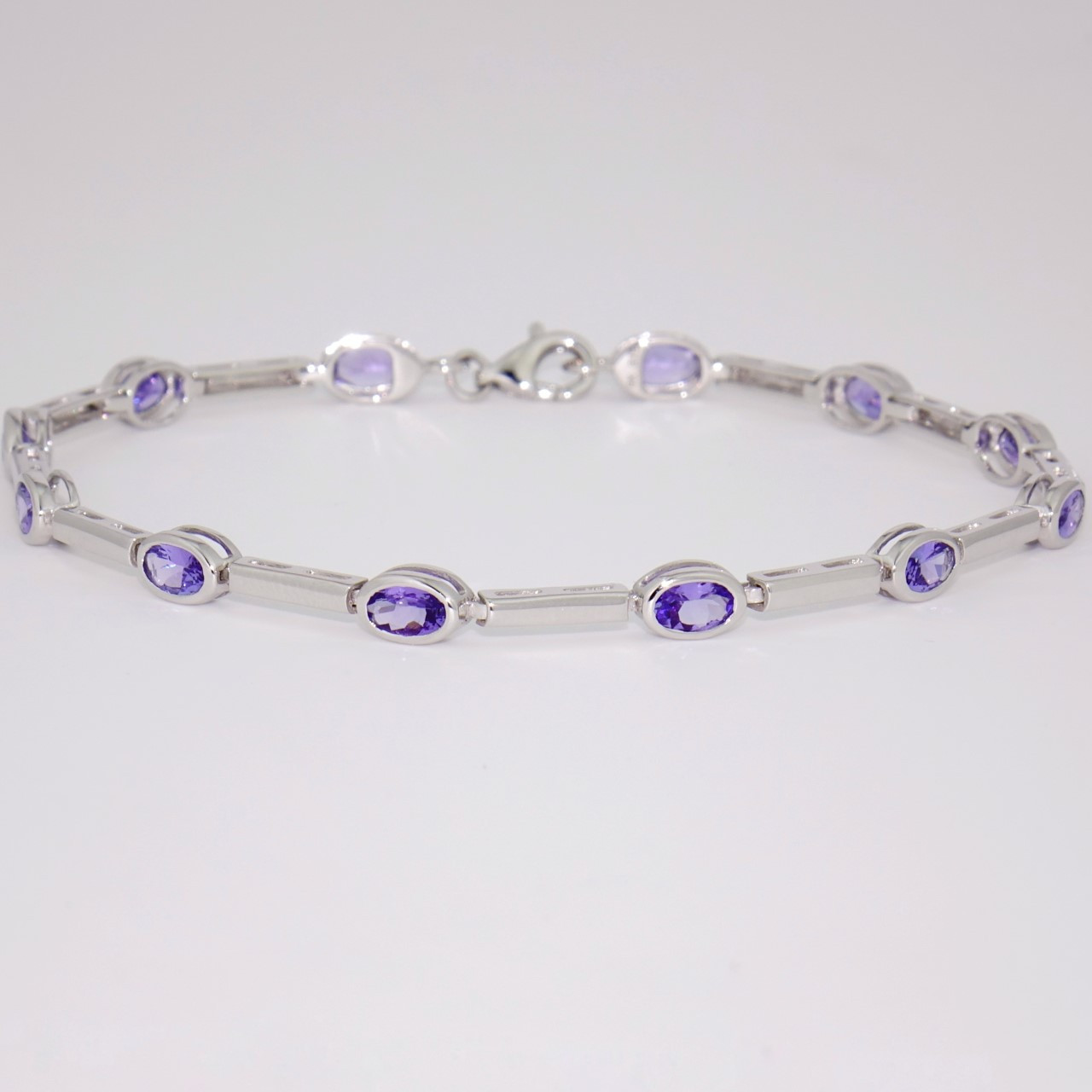 Tanzanite Bangle with White Zircon | 7.25