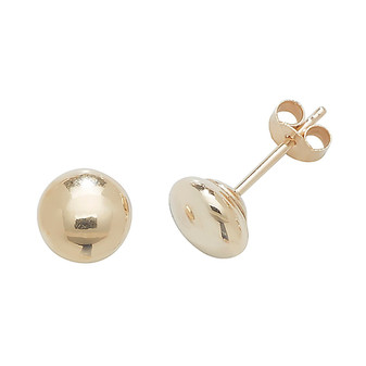 9ct Gold Domed Studs