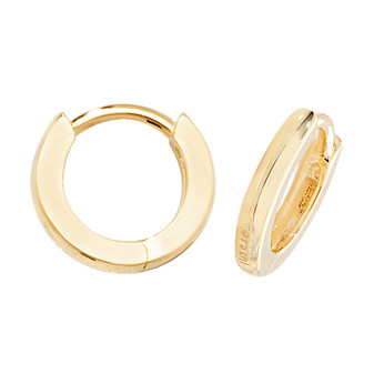 9ct yellow gold hoop earrings