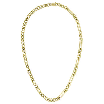 Ladies BOSS Mattini Light Yellow Gold IP Necklace 1580452