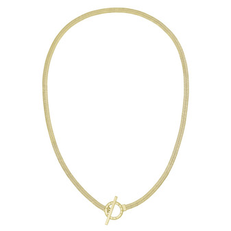 Ladies BOSS Zia Light Yellow Gold IP Chain Necklace 1580480