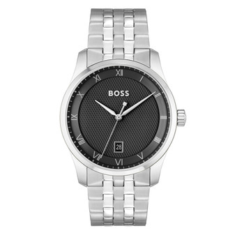 Gents BOSS Principle Black Dial Bracelet Watch