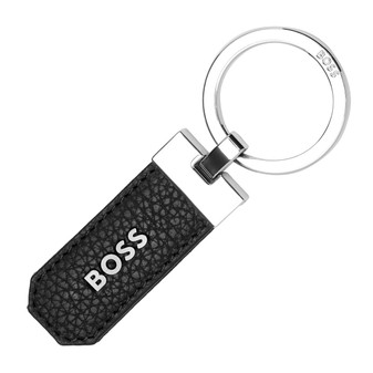 BOSS key ring classic grained black HAK416A