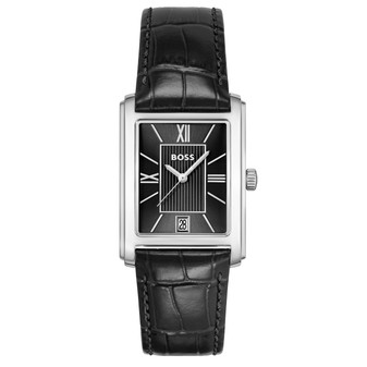 Gents BOSS Principle Dress Watch with Black Leather Strap 1514277