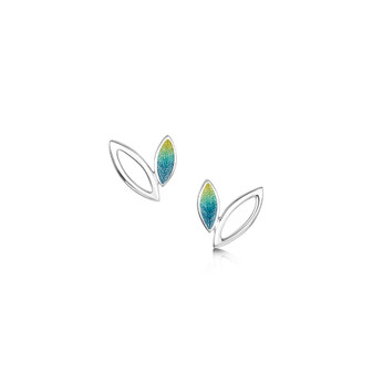 Sheila Fleet Seasons studs with Summer enamel