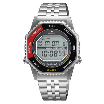 Seiko Men’s Digital Quartz Watch in Red & Black SMGG19P1