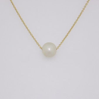 18ct gold floating Scottish freshwater pearl necklace