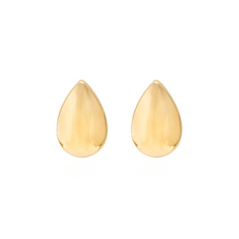 9ct gold pear-shaped stud earrings