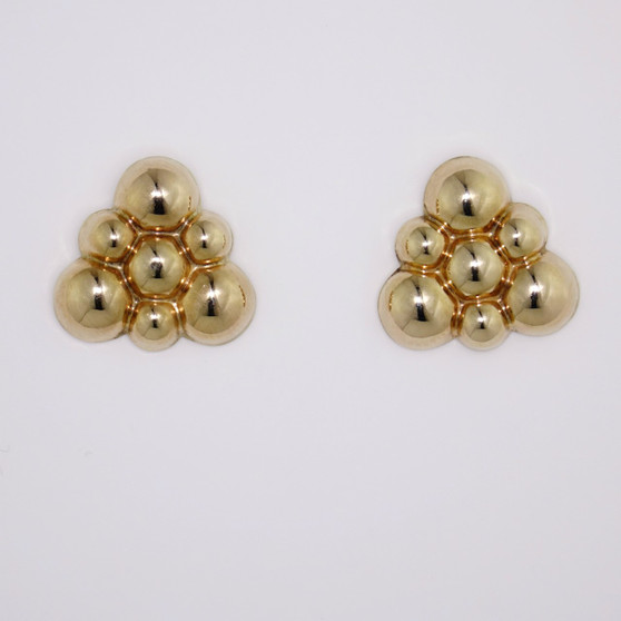 9ct yellow gold stud earrings ER2460