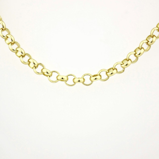 9ct yellow gold belcher necklace NE4534