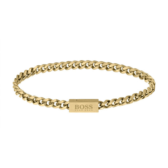 BOSS bracelet from the Chain for Him collection in gold IP 1580172M