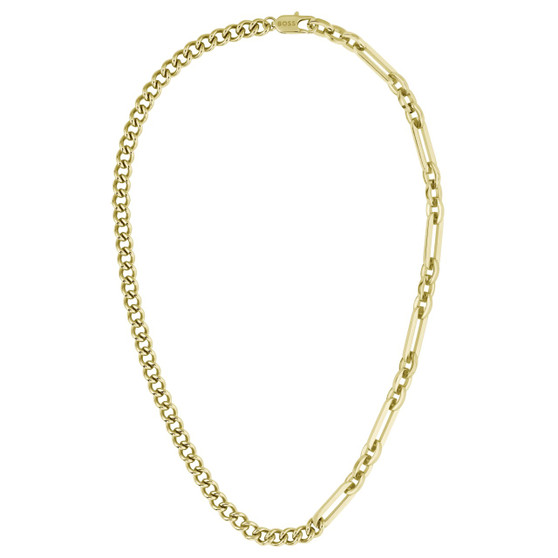 Ladies BOSS Mattini Light Yellow Gold IP Necklace 1580452