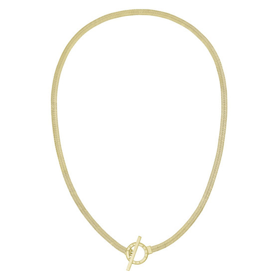 Ladies BOSS Zia Light Yellow Gold IP Chain Necklace 1580480