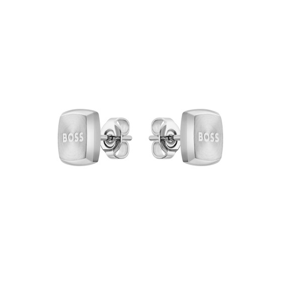 Gents BOSS Yann Stainless Steel Square  Earrings 1580473