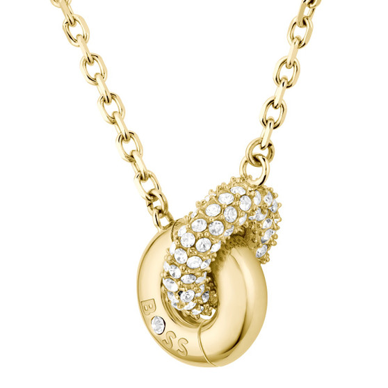 Ladies BOSS Live Precious Gold IP Necklace 1580755