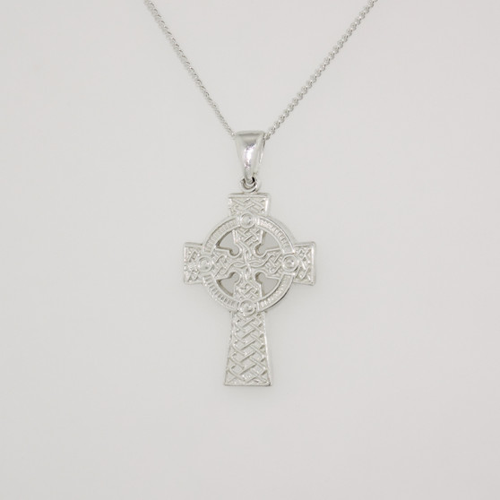 Sterling silver celtic cross pendant