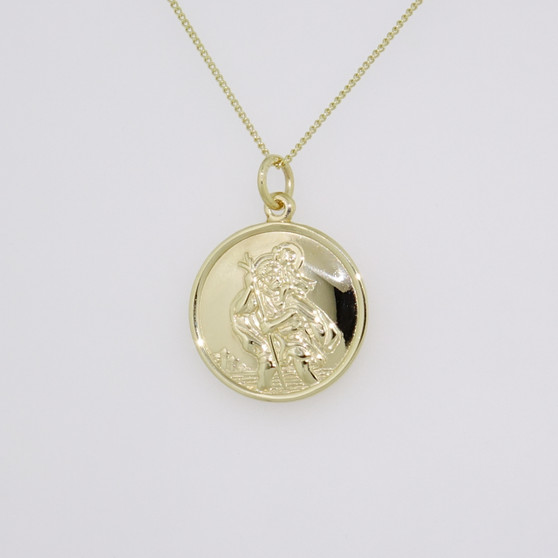 9ct gold St. Christopher pendant