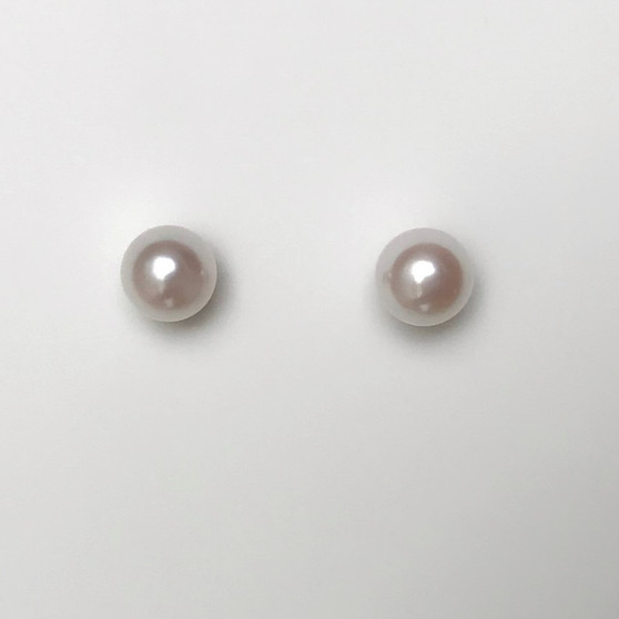 9ct gold cultured pearl stud earrings