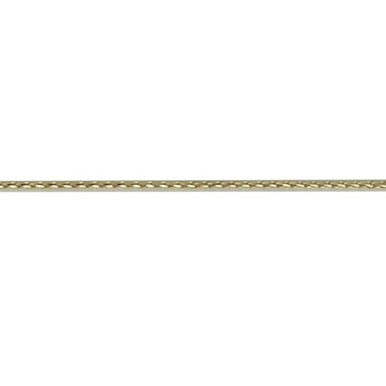 9ct yellow gold fine filed round spiga chain