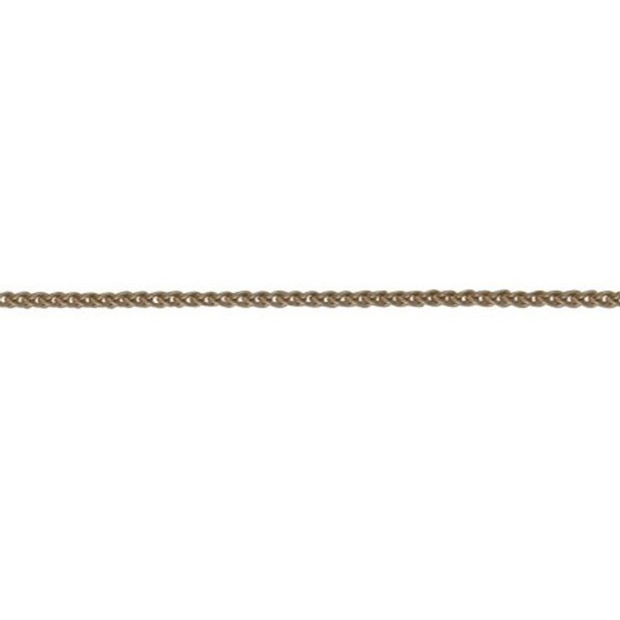 18ct rose gold woven chain