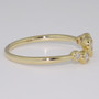 9ct gold diamond bubble ring side